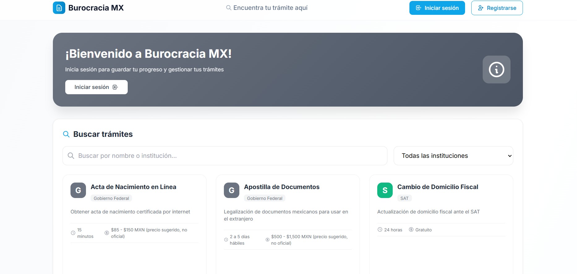 Pantalla principal